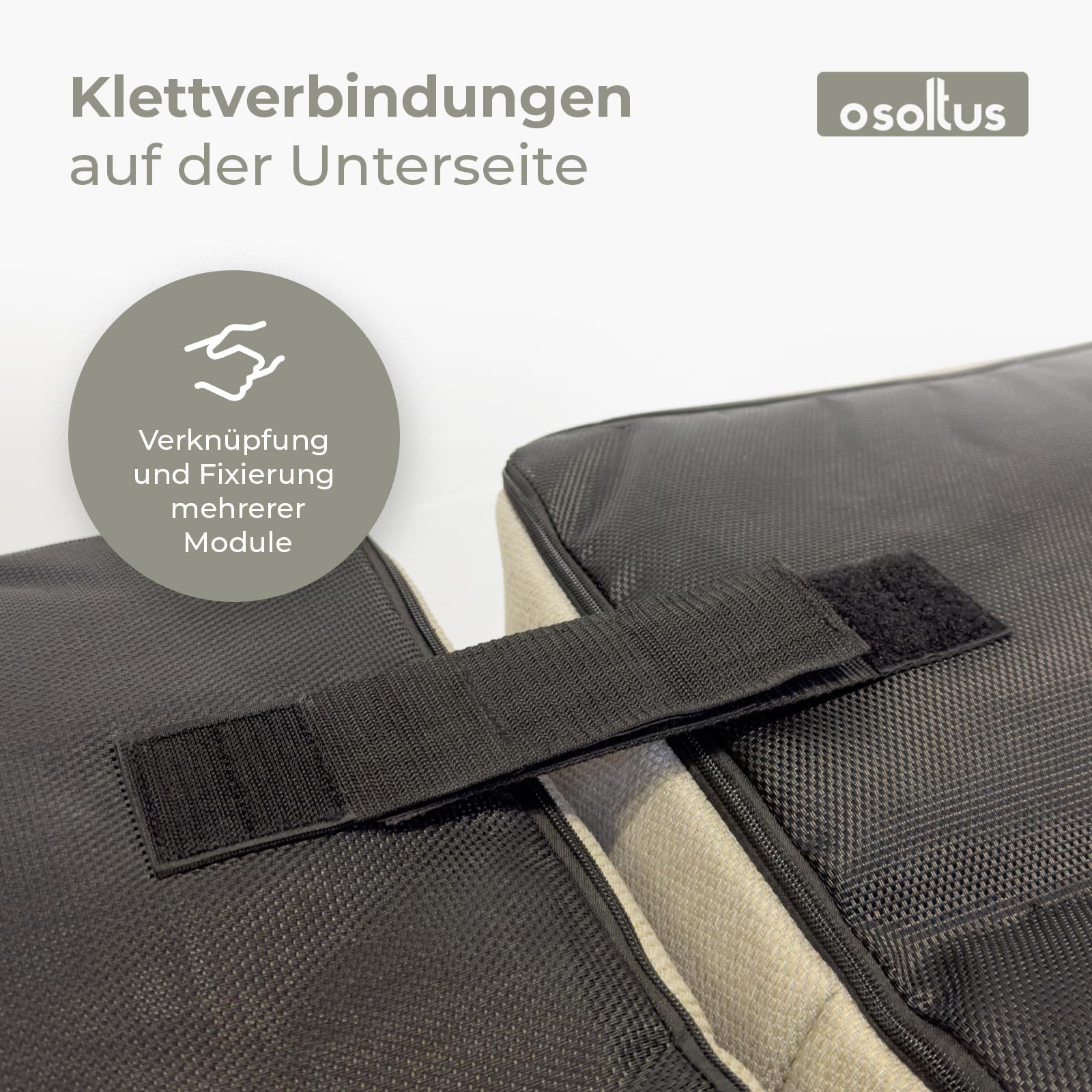 osoltus Premium Modular Lounge Lotta Axroma Olefin Taupe beige