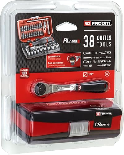 Miniatura 2 de Facom Juego de zócalos de 14 pulgada, 6 puntos, 38 piezas, 1 pieza, RL.Nano1