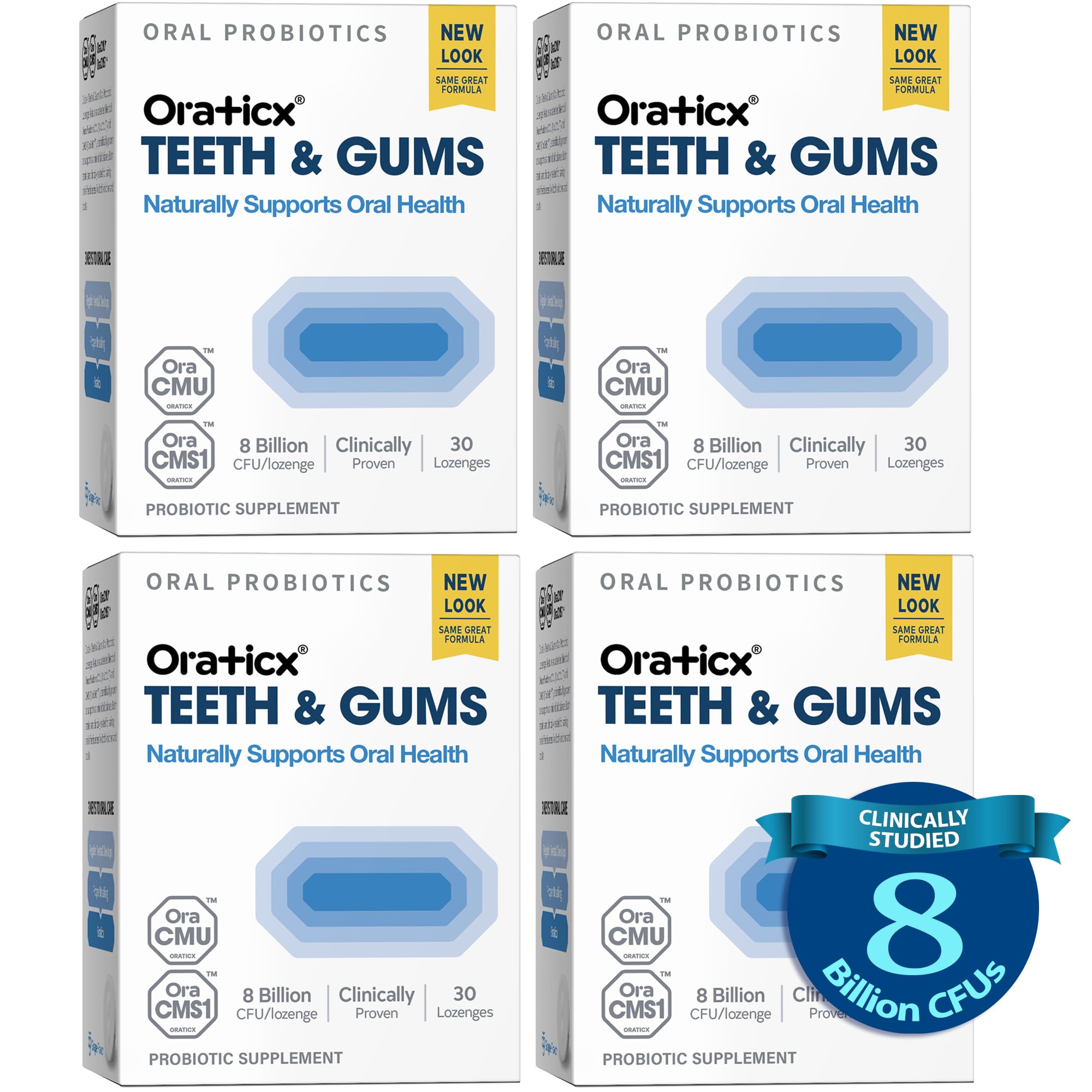 Oral−B D5015132XBK Amazon.com: OraTicx Teeth & Gums Oral Probiotics, 8 Billion CFU