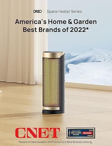 Miniatura 3 de Dreo Calentador de espacio para uso en interiores, calentador eléctrico de cerámica de calentamiento rápido de 1500 W con termostato, control remoto