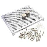 Wig Jig, Wig-A-Ma-Jig Deluxe, 4.5 x 5.5 inch Square jig, Includes 30 Metal pegs, Tool for Making Wire findings, Components and Jewelry Designs