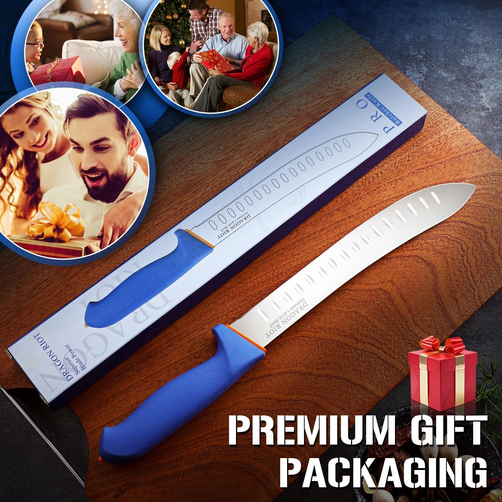 DRAGON RIOT 10 Inch Butcher Breaking Knife, High Carbon Stainless Steel — Amazon image 6