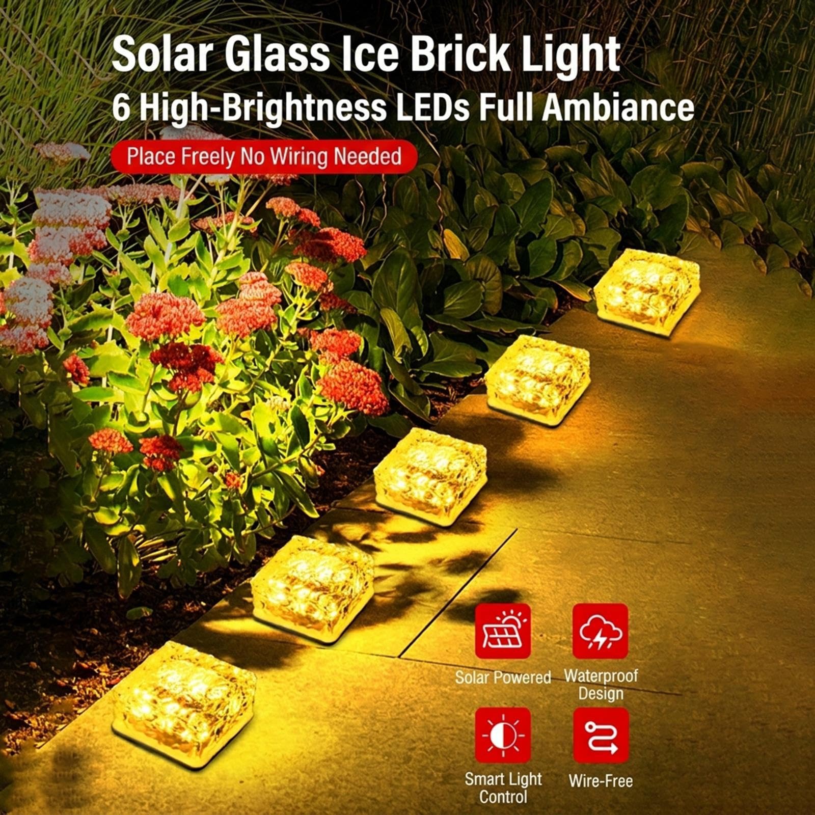 Le Pavé Solaire LED Allume Les Ornements Extérieurs Jardin for L'étang