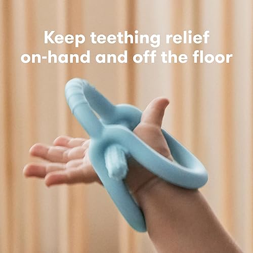 Miniatura 2 de Frida Baby Get-A-Grip BabyTeether para aliviar la dentición  Juguetes de dentición de silicona 100% de grado alimenticio para bebés de 0 a 6, 12 y