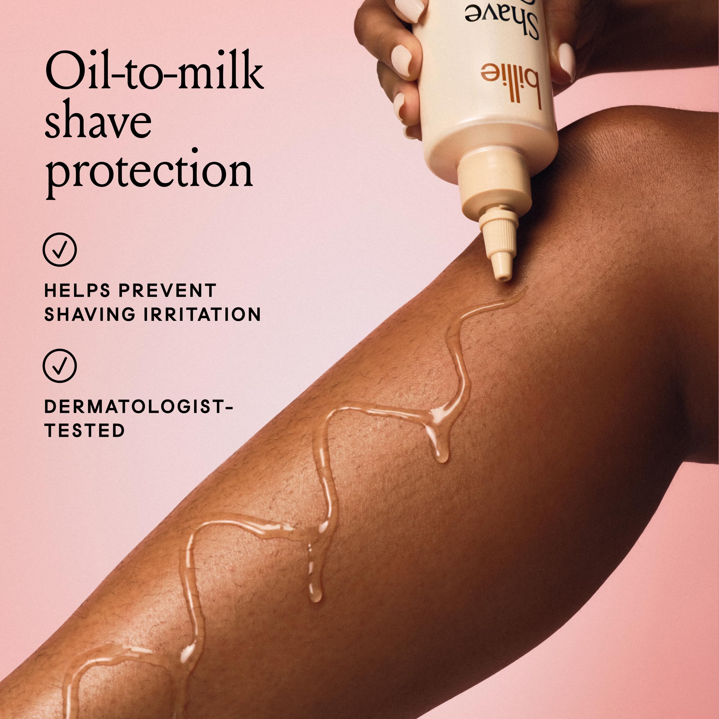 Billie Shave Glaze - Shaving Oil - Oil-to-milk shave protection - Coco Villa scent - 8oz - 3