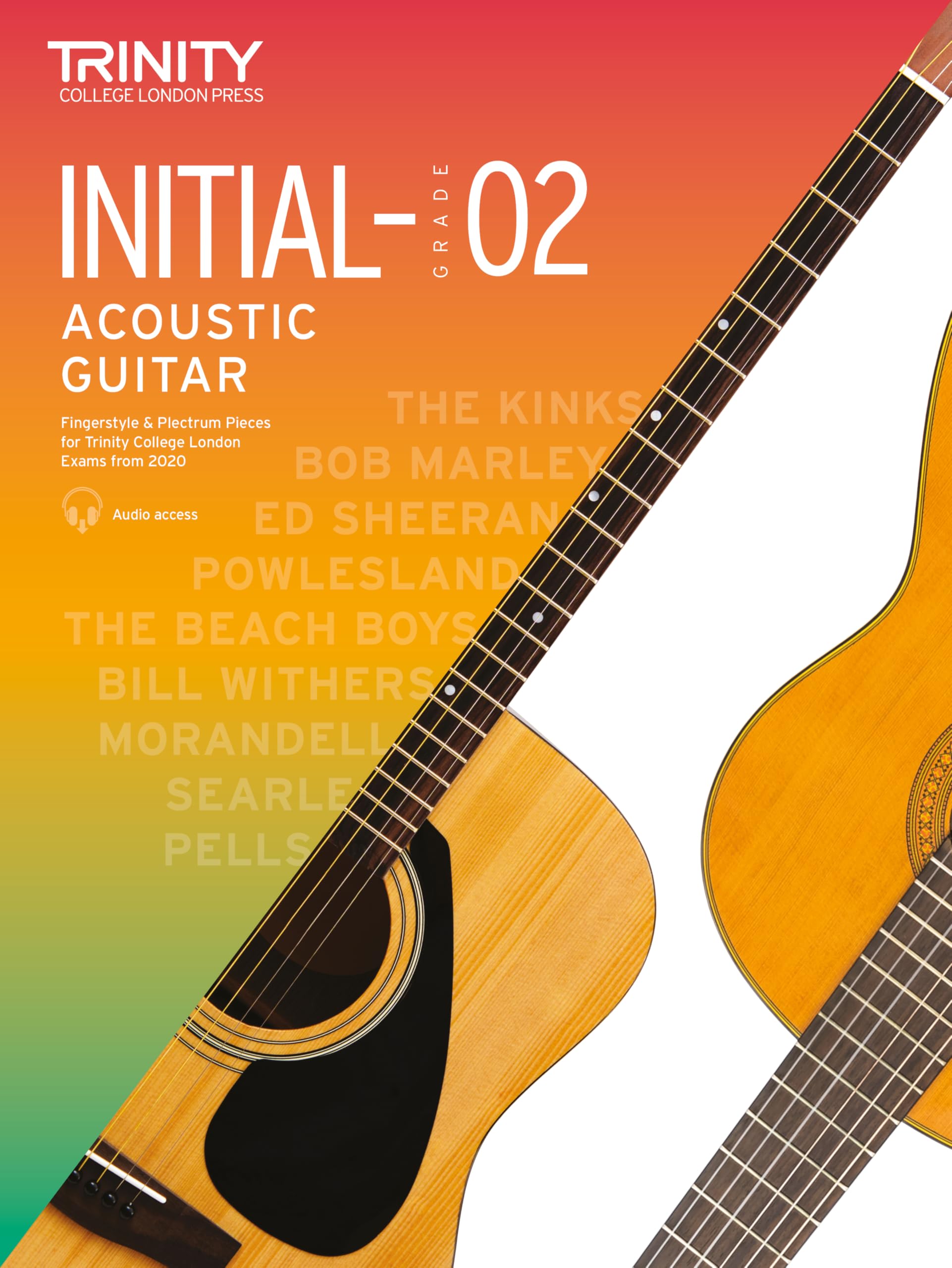 Trinity College London Acoustic Guitar Exam Pieces From 2020: Initial Grade 2 (Notation & Guitar Tab): Initial to Grade 2