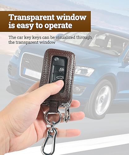 Miniatura 3 de Funda de cuero para llavero de automóvil, accesorio para automóvil, llavero remoto para vehículo, llavero de automóvil, llavero inteligente para