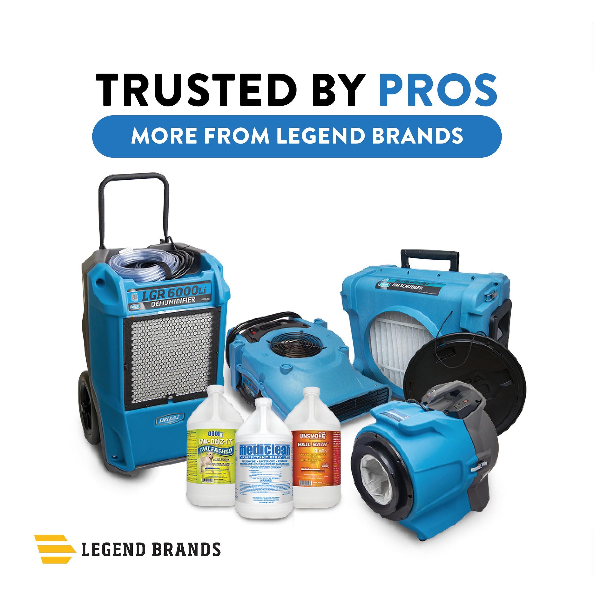 Dri-Eaz DrizAir 1400 Commercial Dehumidifier with Pump, 129 Pints, Industrial, Portable Dehumidifier for Up to 6400 Cu Ft