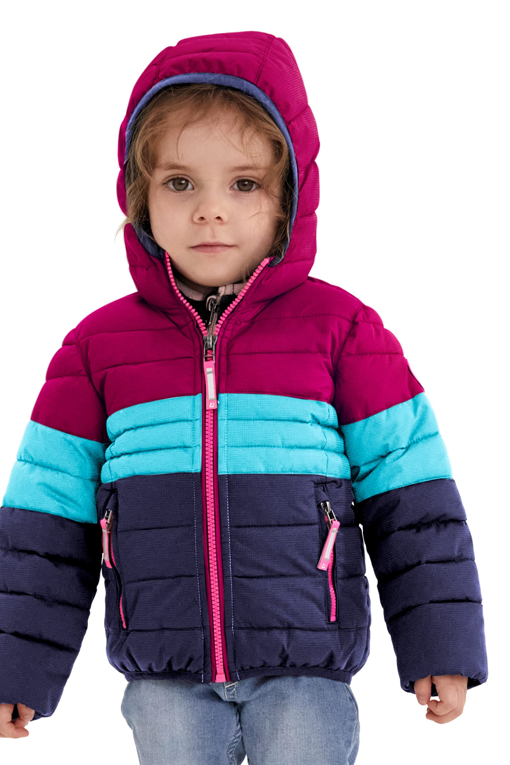 Killtec Hipsy Mini Giacca Invernale con Cappuccio in Piuma D'Oca, Unisex Bambini, Susina, 122/128