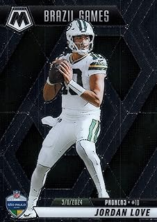 Jordan Love Mosaic Silver Brazil Games Collectible Football Card- 2025 Mosaic Football Card #265 (Packers)