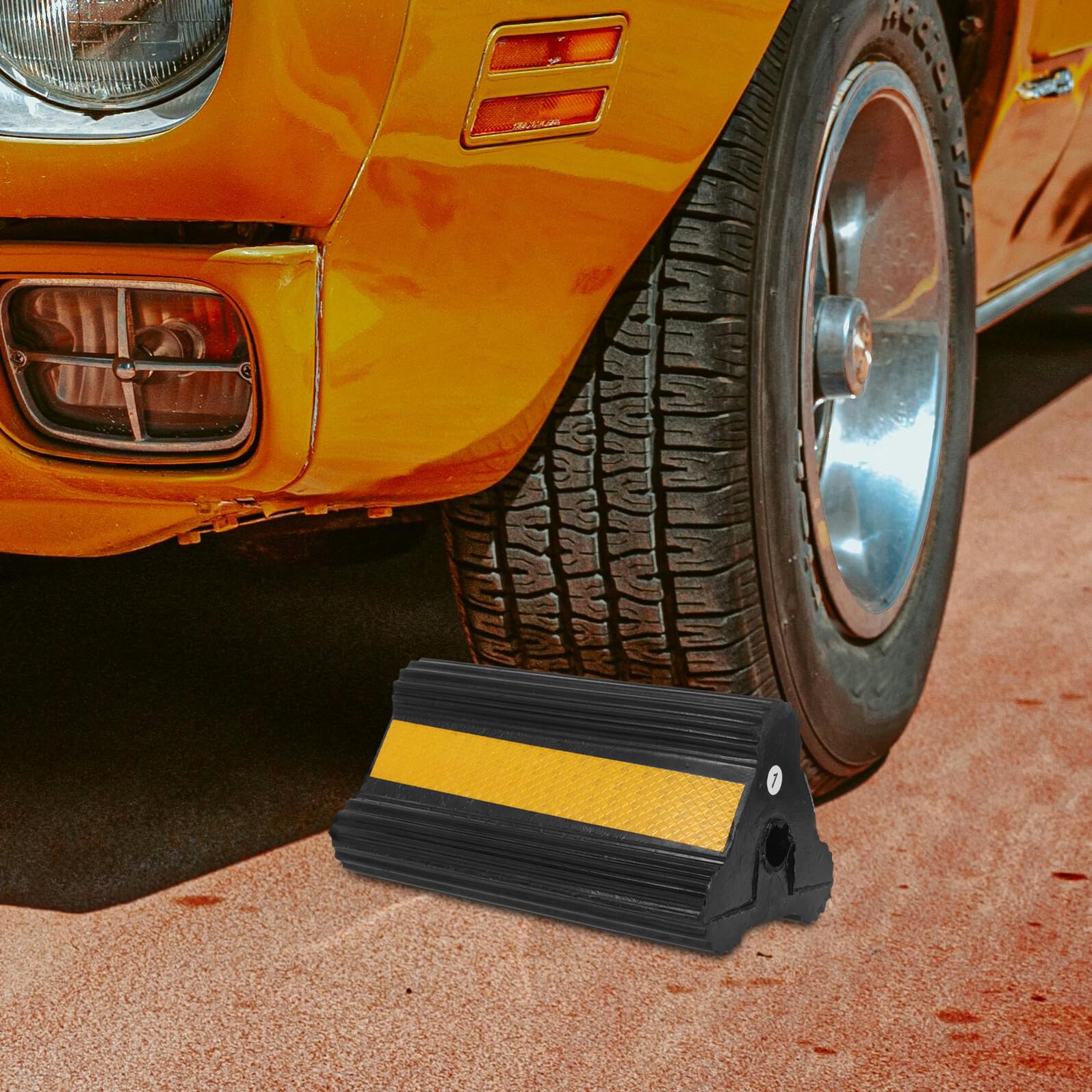 NOLITOY Calzos para Ruedas de Remolques de Caucho Antideslizantes Resistentes con Cuerda para Coches Camiones Caravanas y Vehículos Industriales Bloque de Tope para Seguridad Pendientes