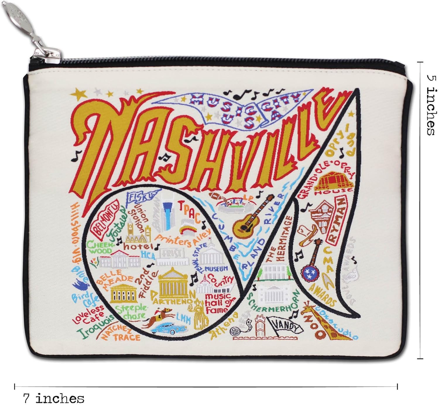 Catstudio Nashville Zipper Pouch Purse | Holds Your Phone, Coins, Makeup, Dog Treats, & Tech Tools - Image 4