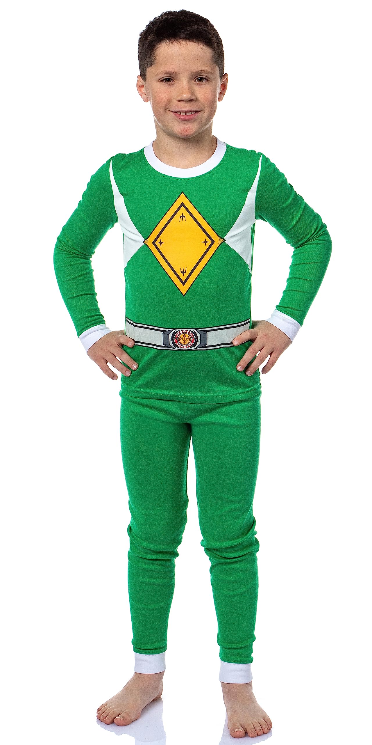 INTIMO Power Rangers Boys' Red Ranger Classic Character Costume Sleep Pajama Set