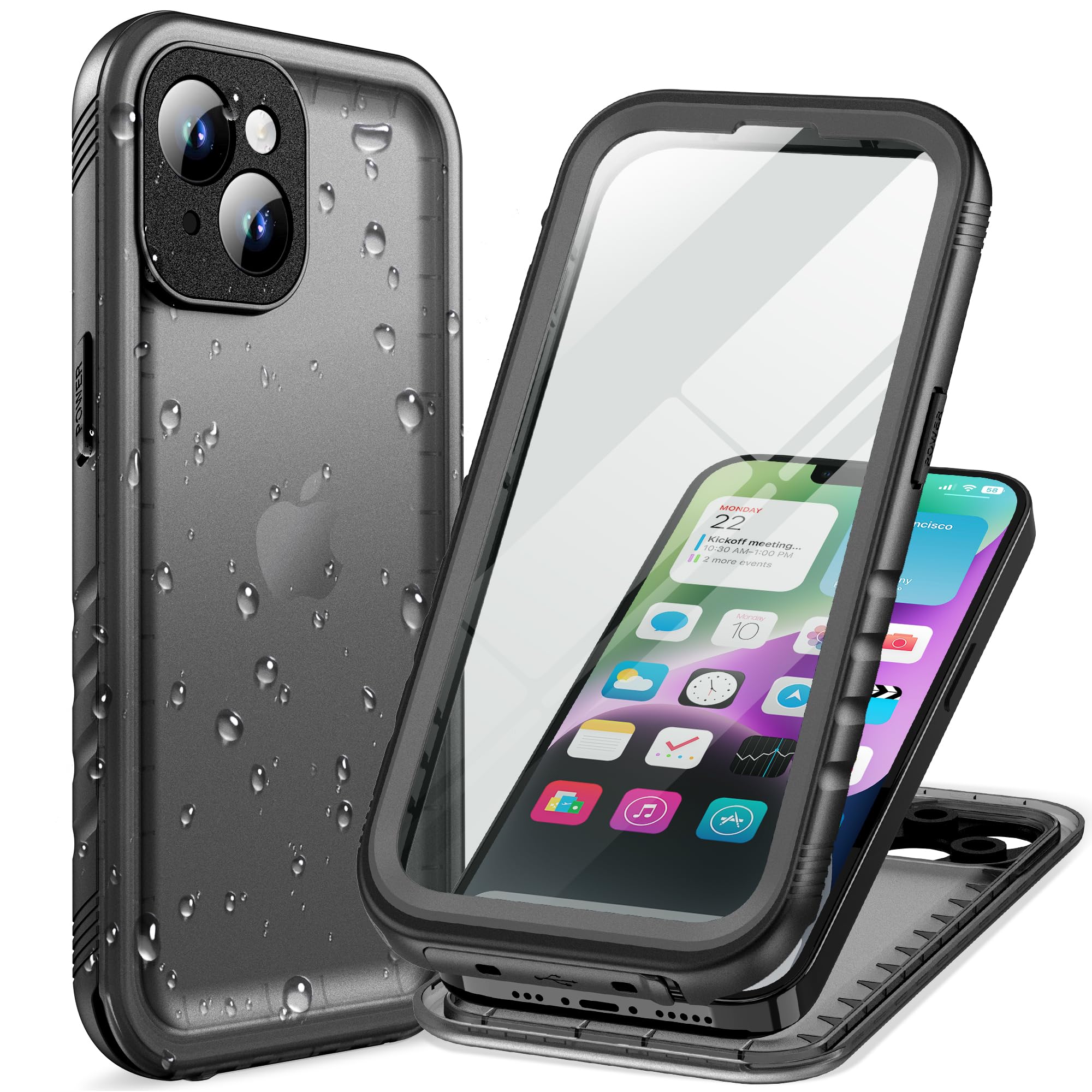 Coque antichoc pour iPhone 14 Plus protection intégrale 360 incassable - 7