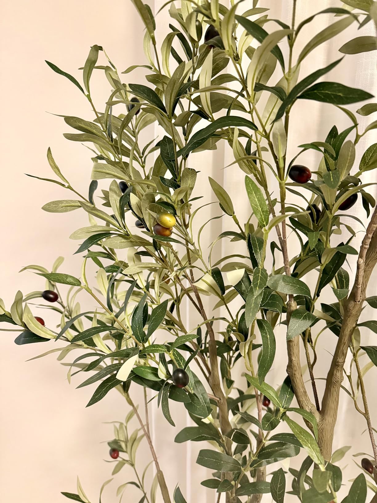 Buy VIVATREES Olive Trees Artificial Indoor, 6FT Tall Faux Olive Tree ...