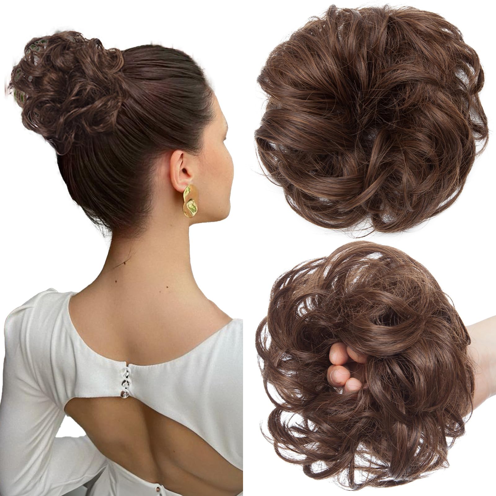 SEGOHAIR Messy Bun Hair Piece Fake Hair Bun Hair Scrunchies Bun