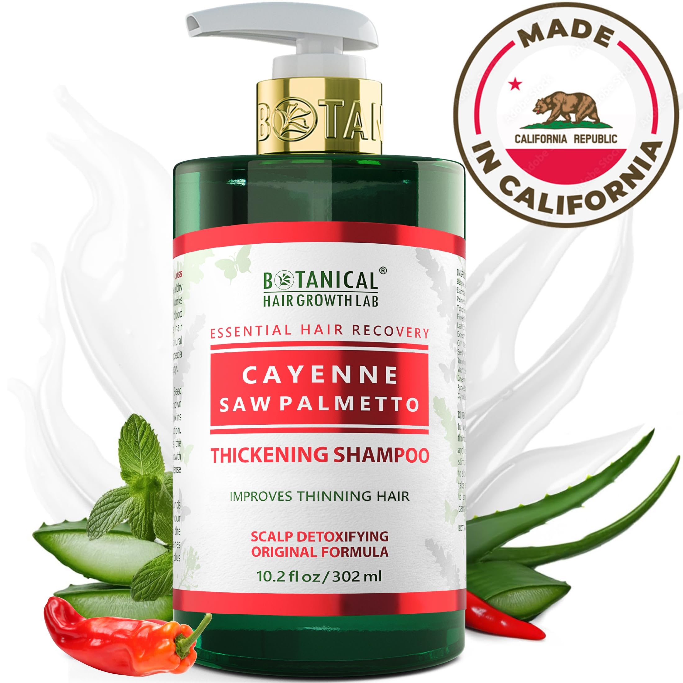 Amazon.com: Botanical Cayenne Shampoo with Saw Palmetto for Hair