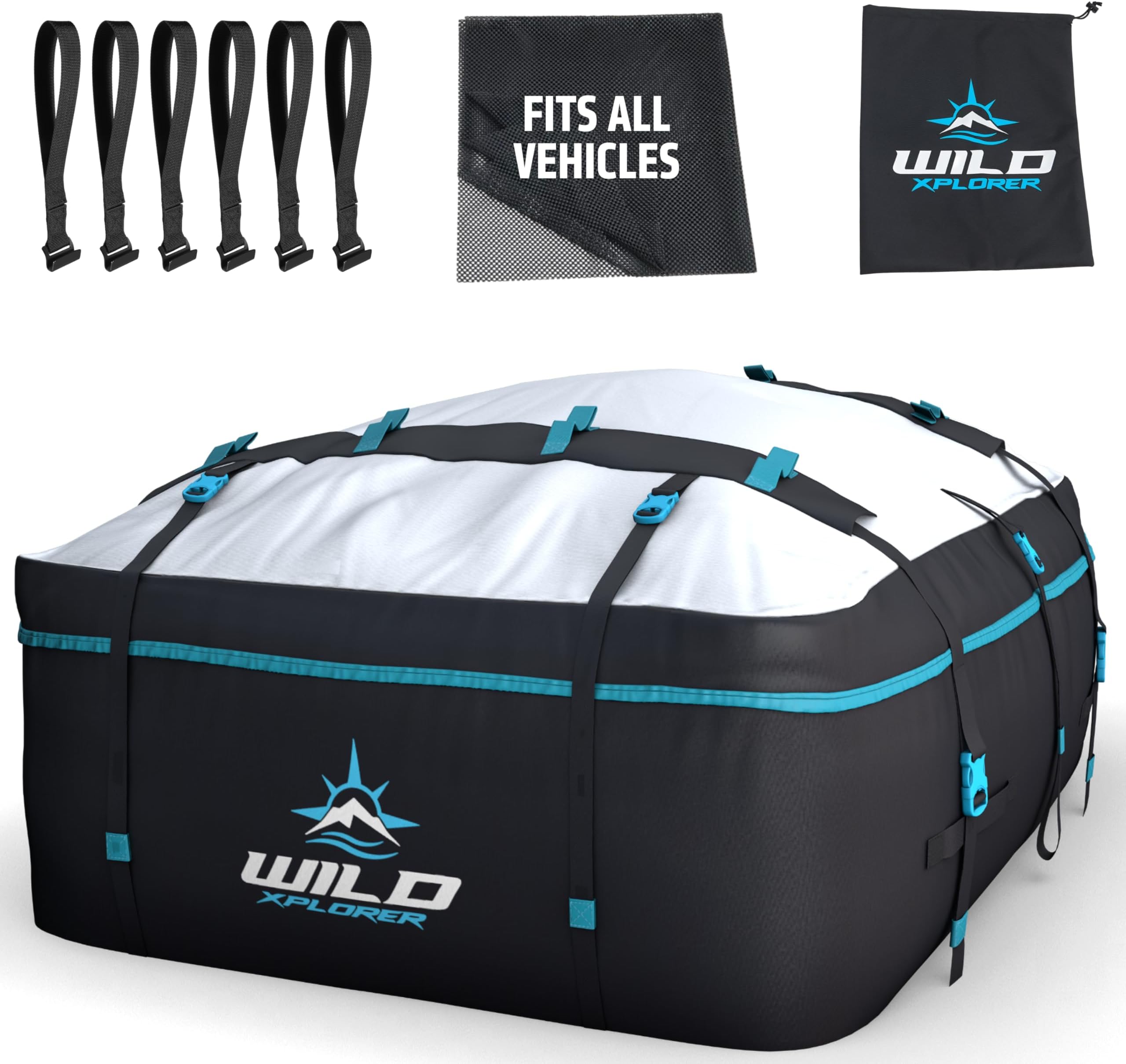 Aocoom Car Roof Bag Rooftop Cargo Carrier, 15 Cubic Feet Waterproof Car Top Luggage