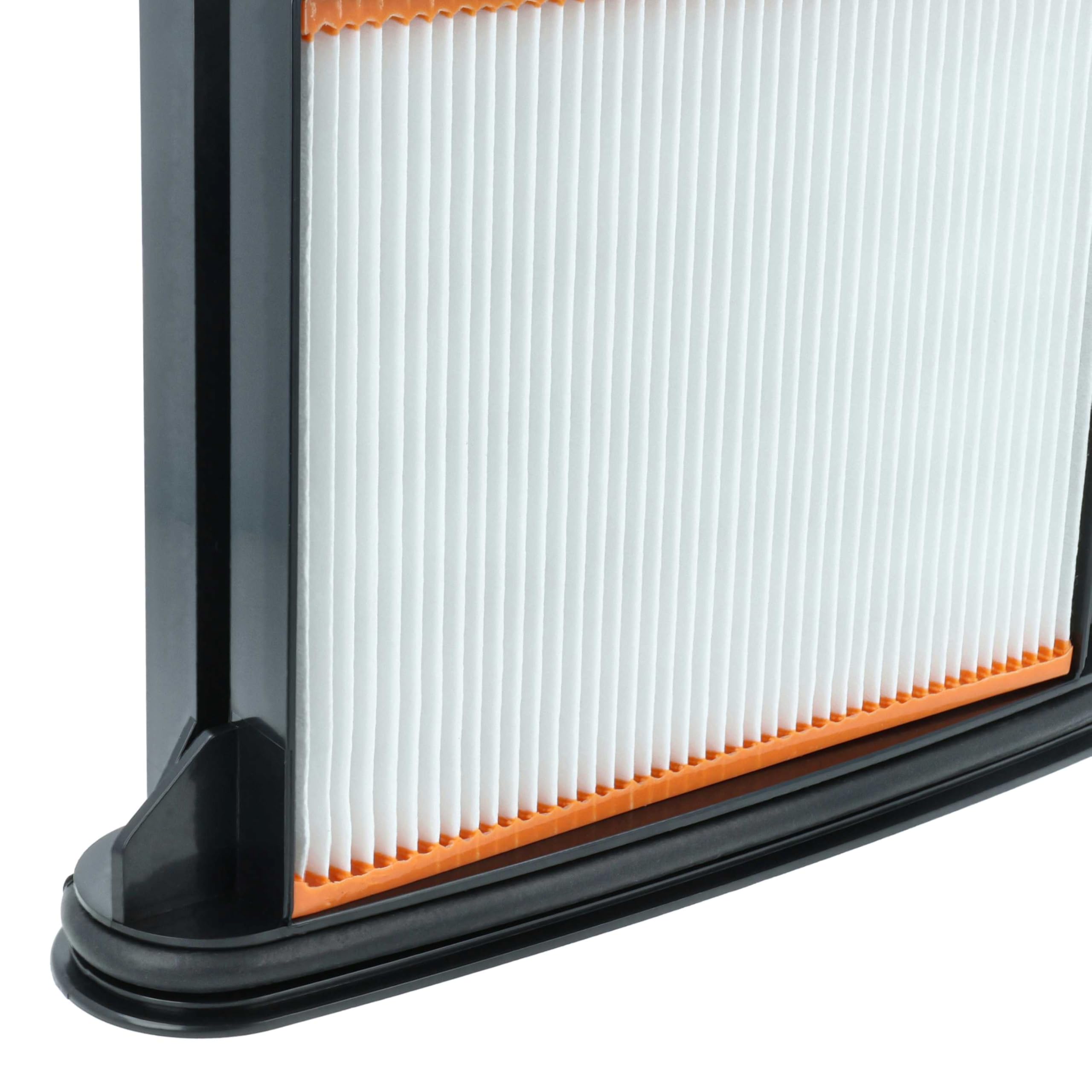 vhbw 2x filtro a pieghe piatte F8 compatibile con Hikoki RP350YDM, RP350YDH, RP250YDM aspirapolvere umido/secco, industriale - Elemento filtrante