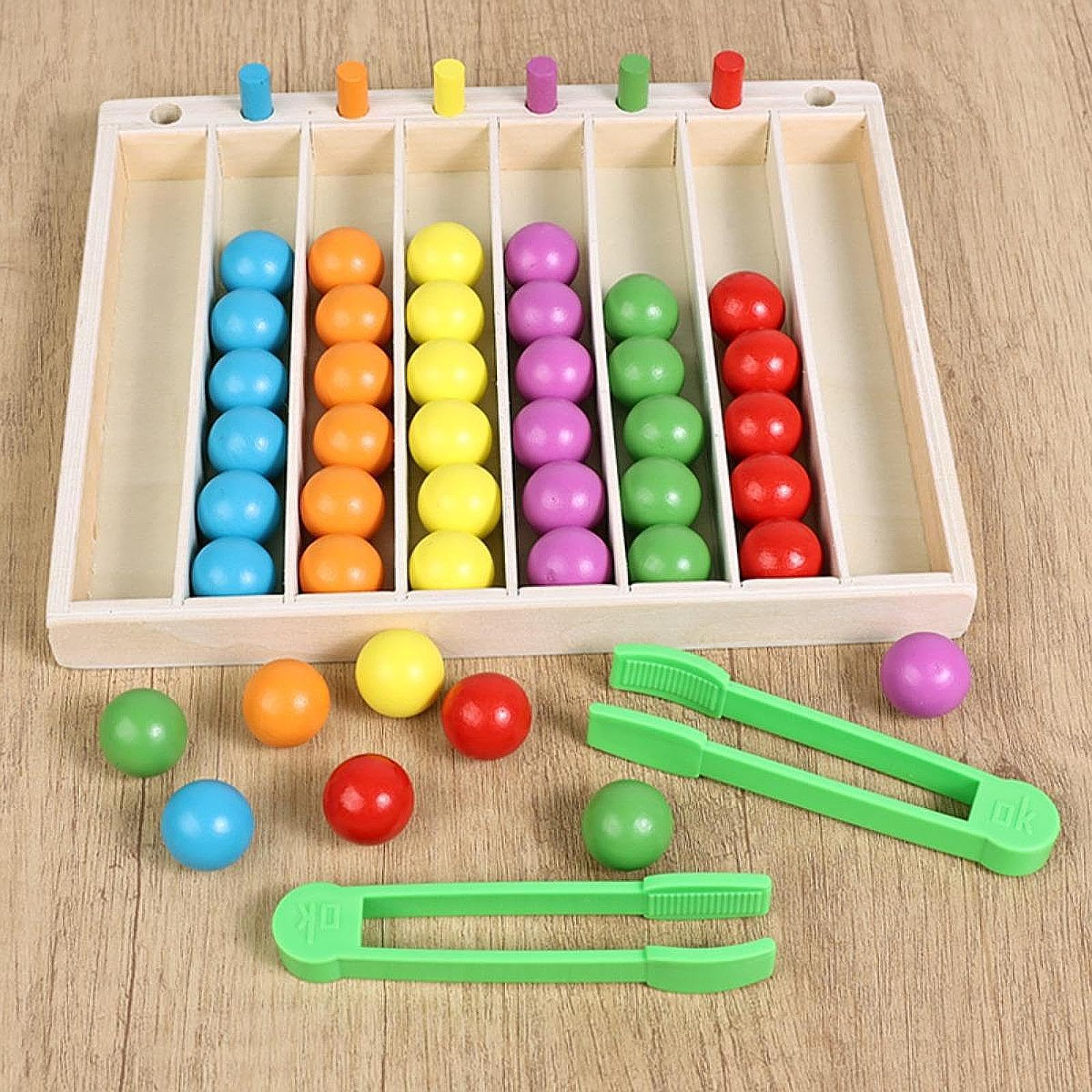 Harilla Juego Educativo clasificación Bolas Colores para niños y niñas 3 años en