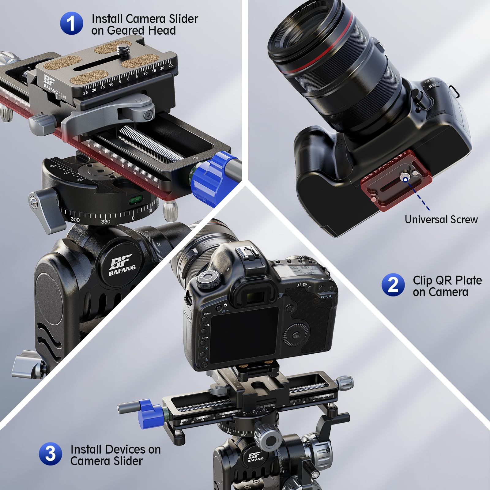 Amazon.co.jp: BF BAFANG カメラスライダー、マクロフォーカスレール