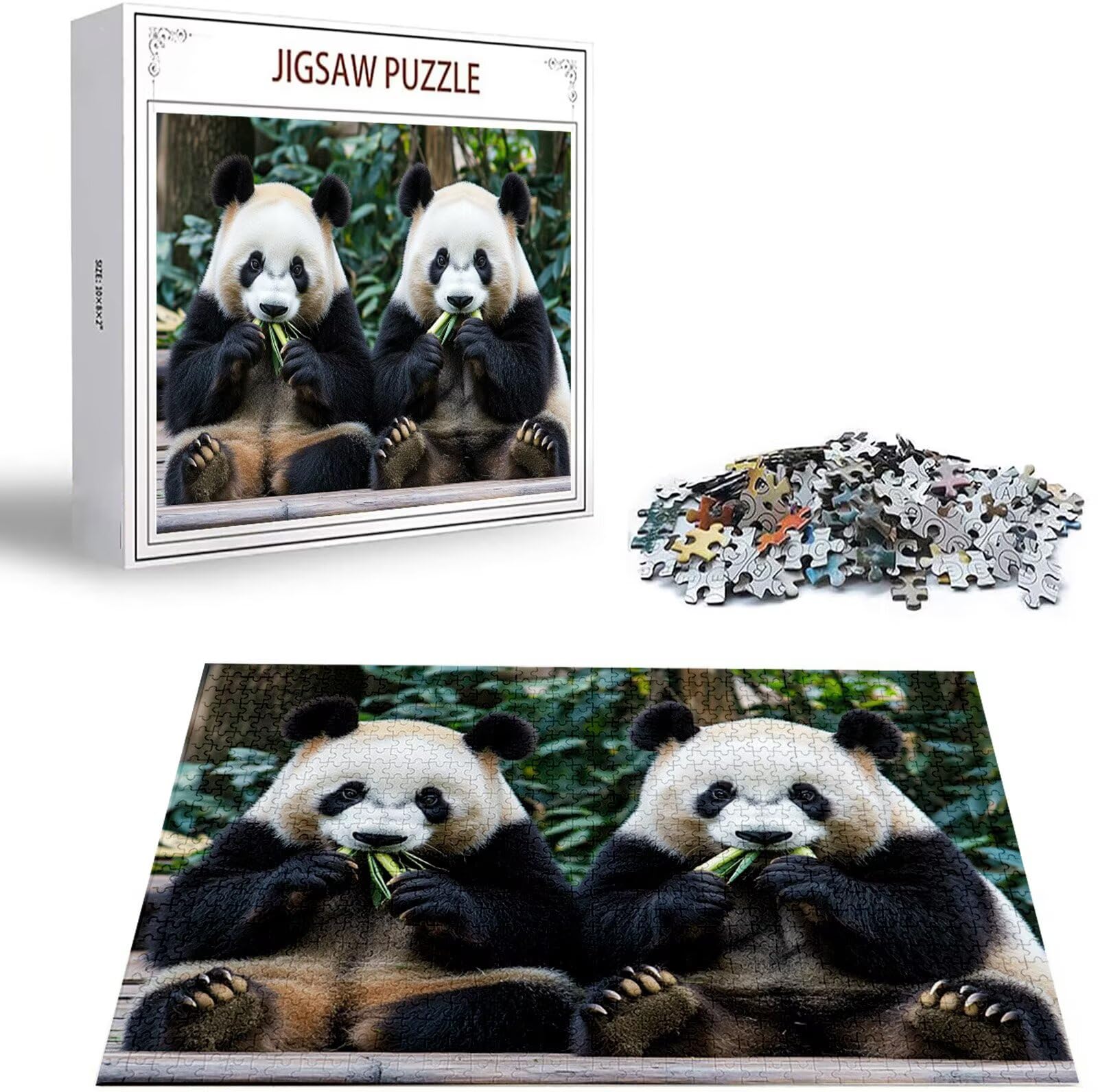 Puzzle 5000 Pezzi, 3 4 5 Anni Puzzle Animale 6 7 8 Anni Giochi Educativi Sostenibili Con Motivi Per Adulti Da Gioco in Legno Di Alta Qualità Jigsaw Panda per Gioco Familiare, 2026 Regalo Natale H-8801