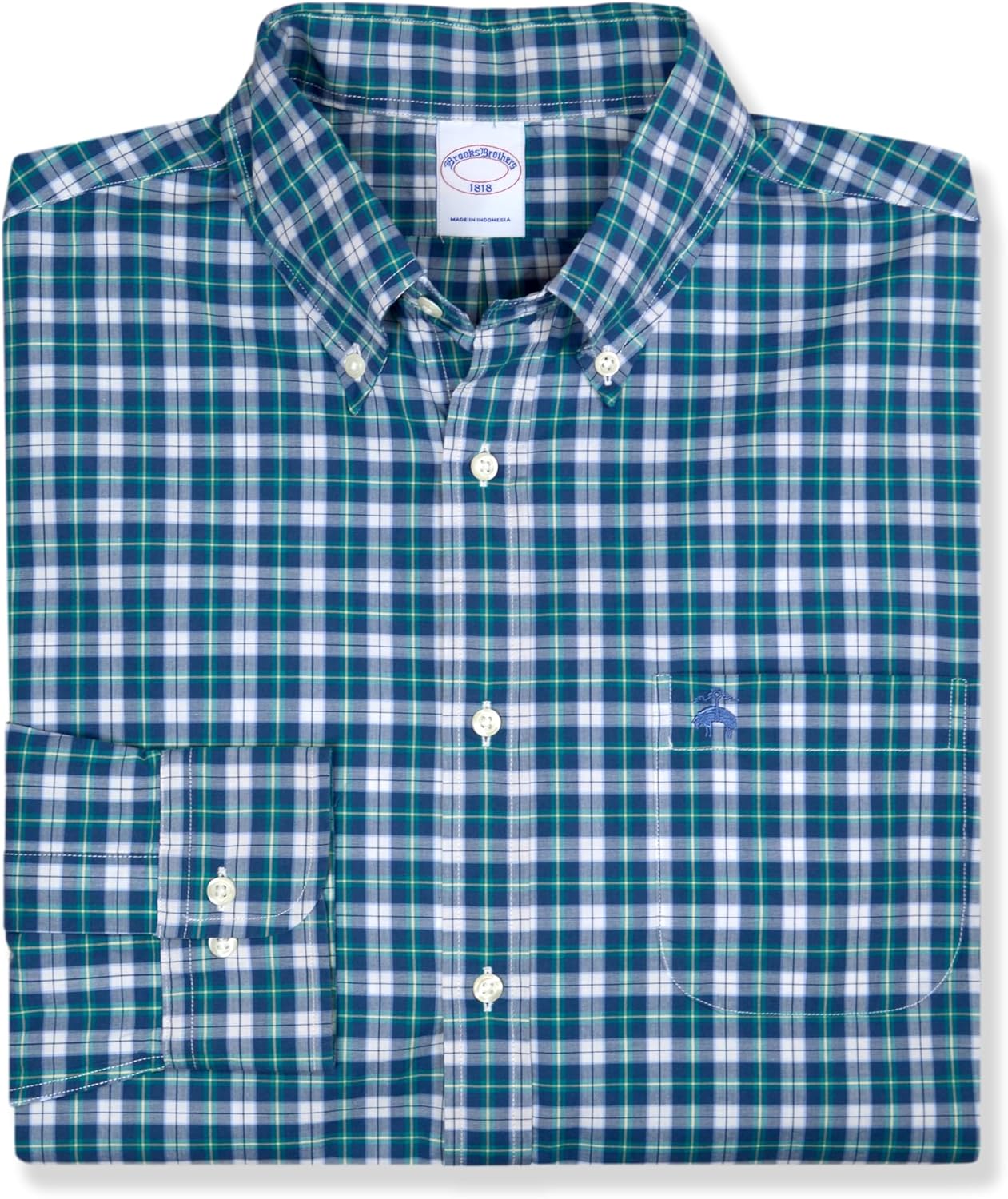 Brooks Brothers Mens All Cotton Long Sleeve The Friday Shirt,