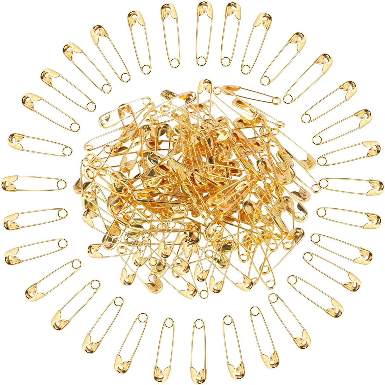 100 Pieces Sliver Safety Pins, 18mm Small Safety Pins Sewing Pins for