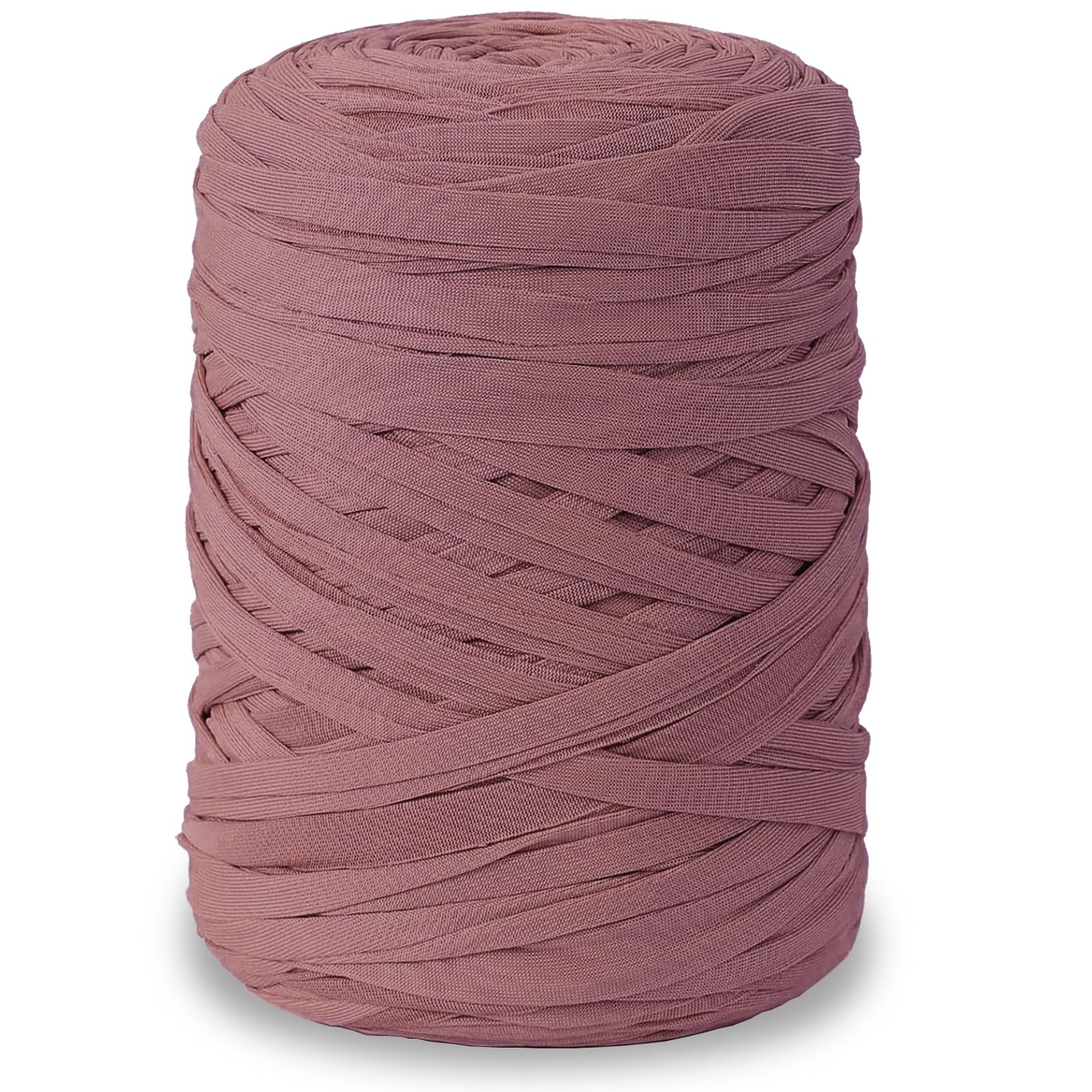NOTIONSLAND 400g T-Shirt Yarn Knitting Yarn Fabric Crochet Yarn for Bag Basket Blanket Home Decor - Taro Purple