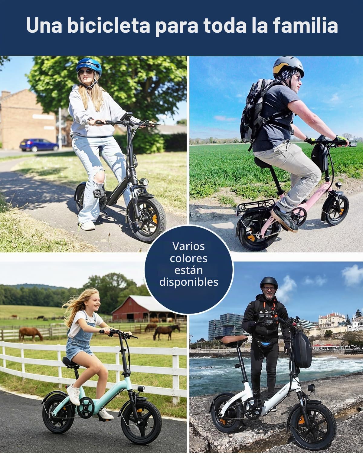 Bodywel T16Pro 14 Zoll Klappbares E-Bike Exklusives Gepäckträger Set mit Rücklicht, inkl. Montagematerial
