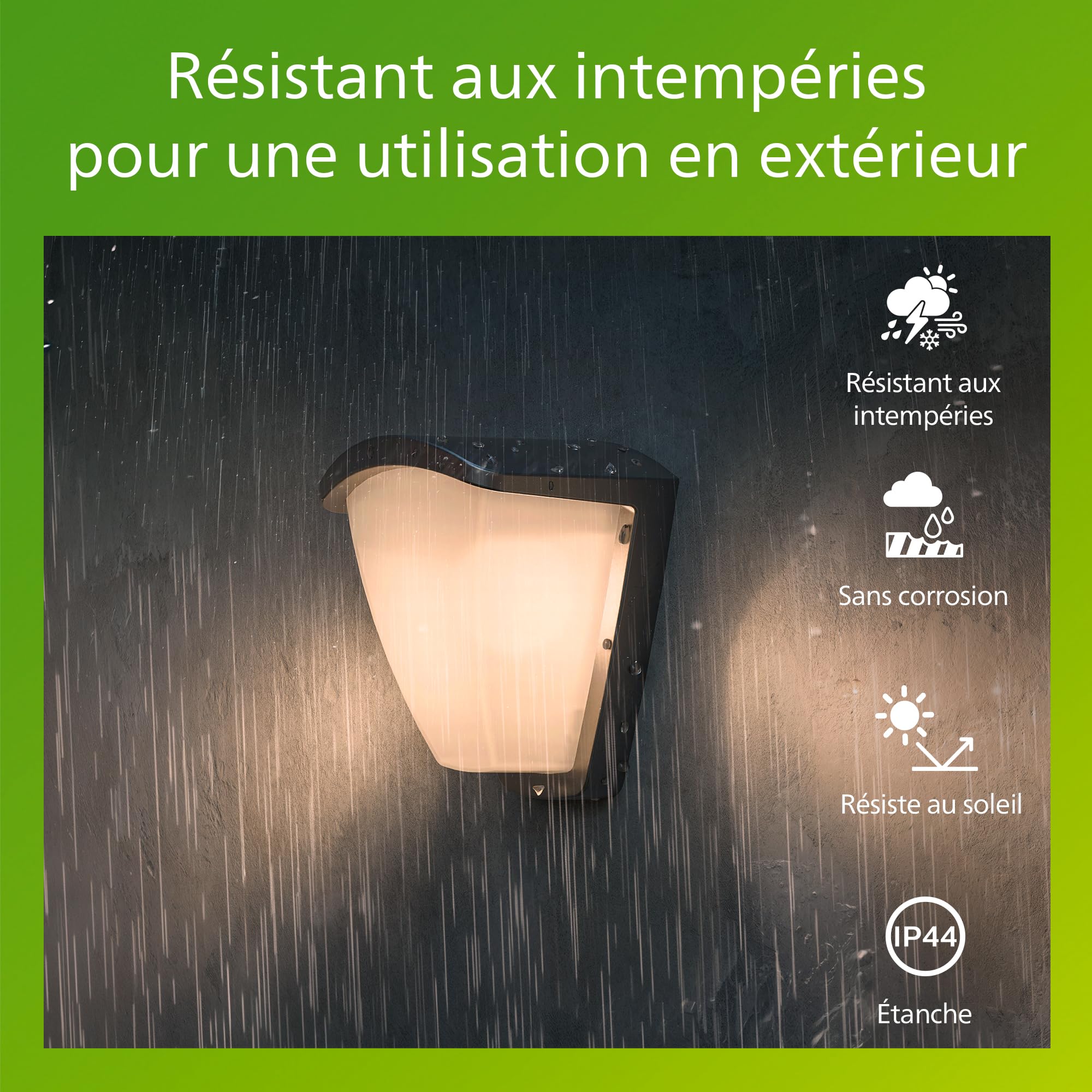 PHILIPS Outdoor, Applique Murale Extérieure Kiskadee, Anthracite