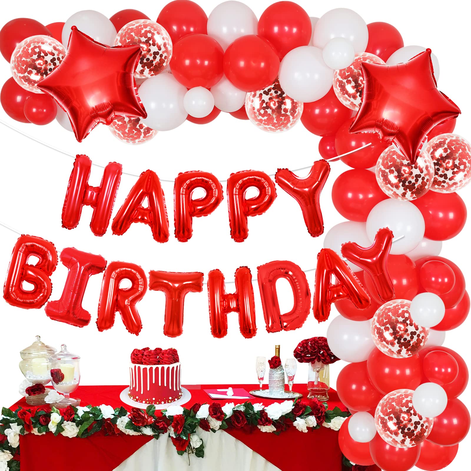 Kit D'arche De Ballons Rouge, Noir, Jaune, Décoration De Fête D'anniversaire, Thème Dessin Animé, Arche De Ballons En Latex Pour Fête Prénatale, Fête D' Anniversaire