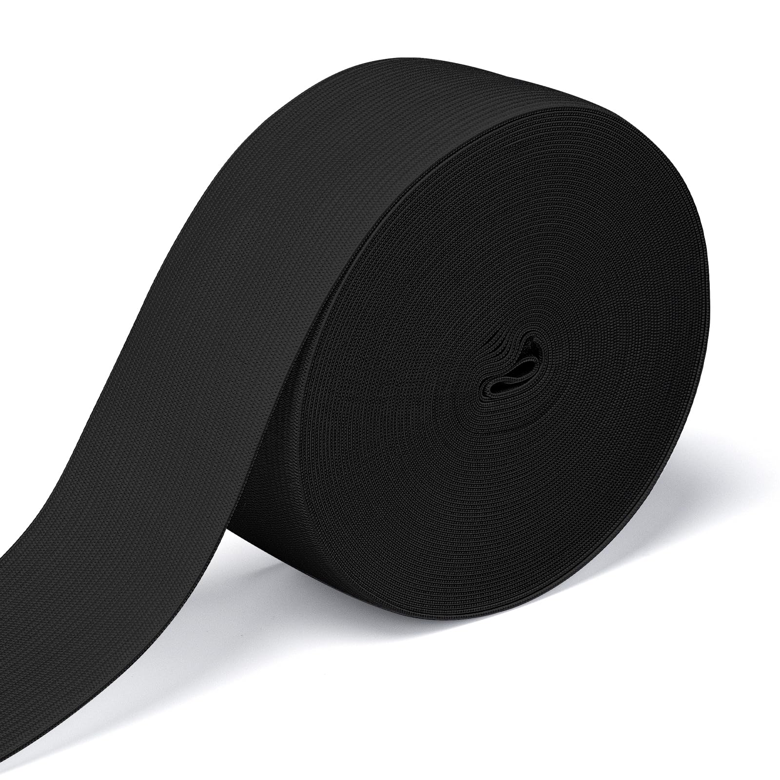 Airisoer Elastic Bands for Sewing 2 Inch x 32 Yards, Black