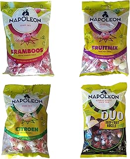 Napoleon Candy | 4 Bags of Napoleon Candy Sours | 29.98 Ounce of Different Napoleon Candies | Napoleon Lemon, Napoleon Black, Napoleon Mix |Custom Variety Pack of 4 Bags