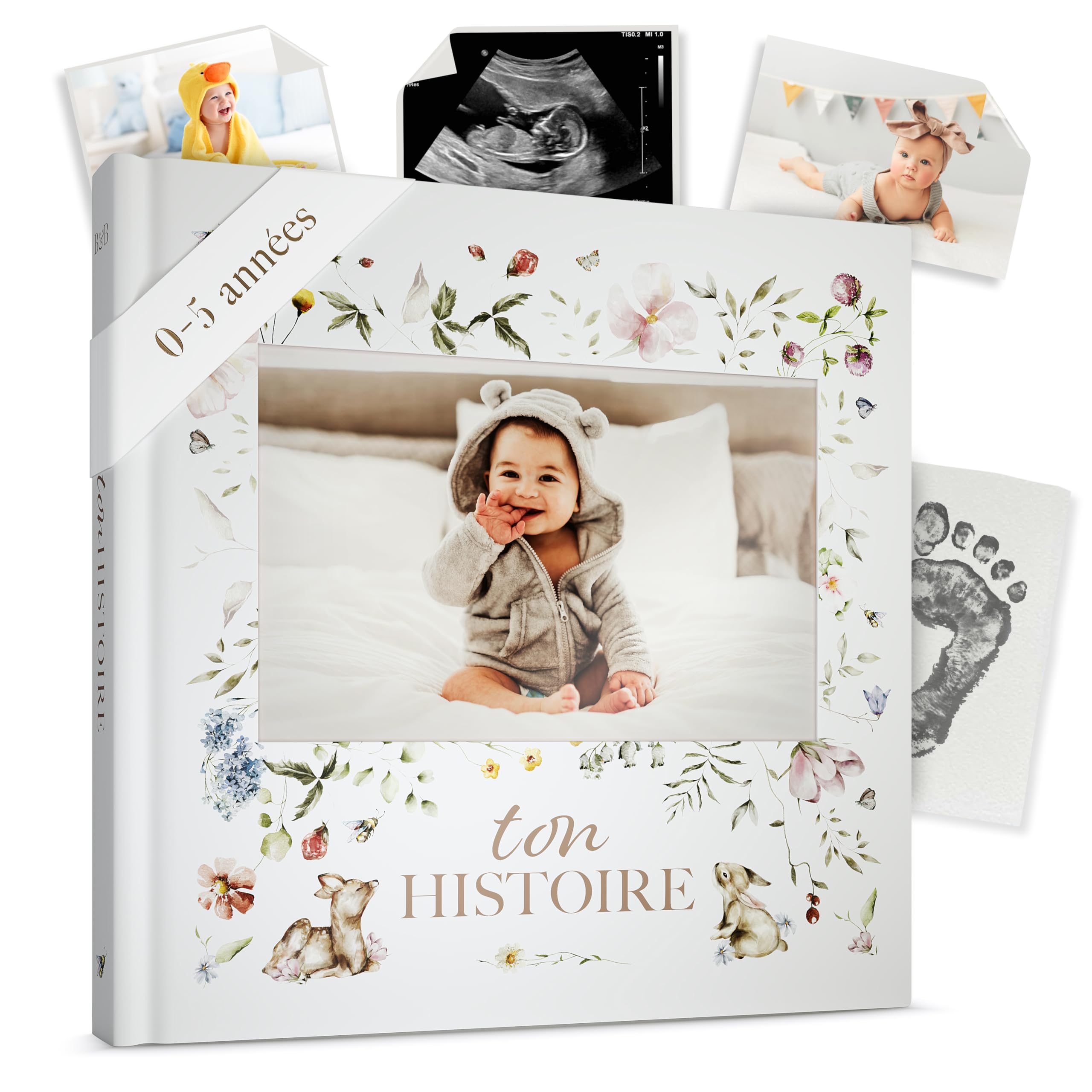 Collage Digitale Naissance Bébé Images Digitales à Imprimer Album Naissance Baptême Faire-part De Naissance Bébé Junk Journal Scrapbooking - France