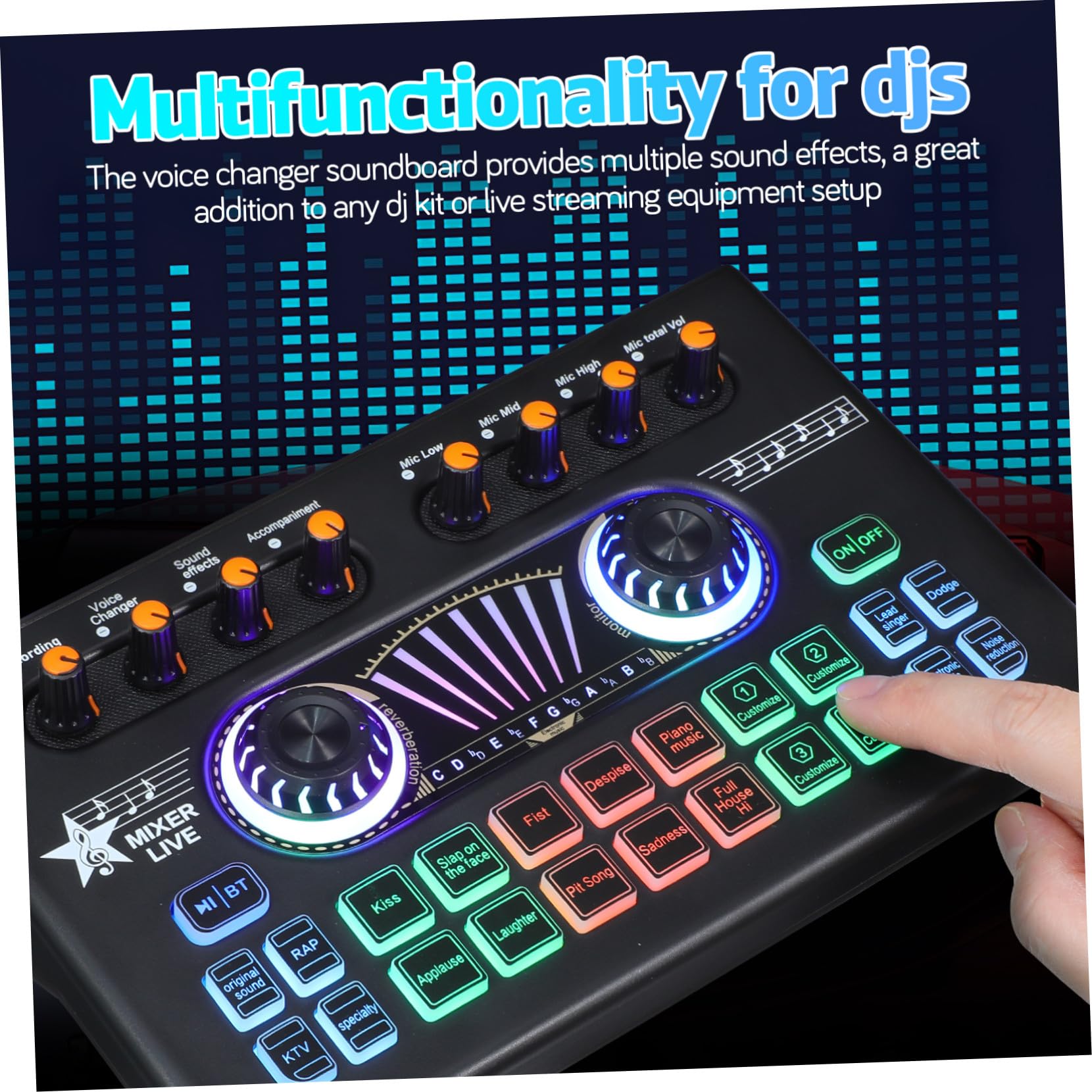 Gatuida Completo Equipo Podcast Profesional con Micrófonos Dobles y Mezclador Dj Tarjeta de Sonido para Grabación Streaming y Producción de Audio