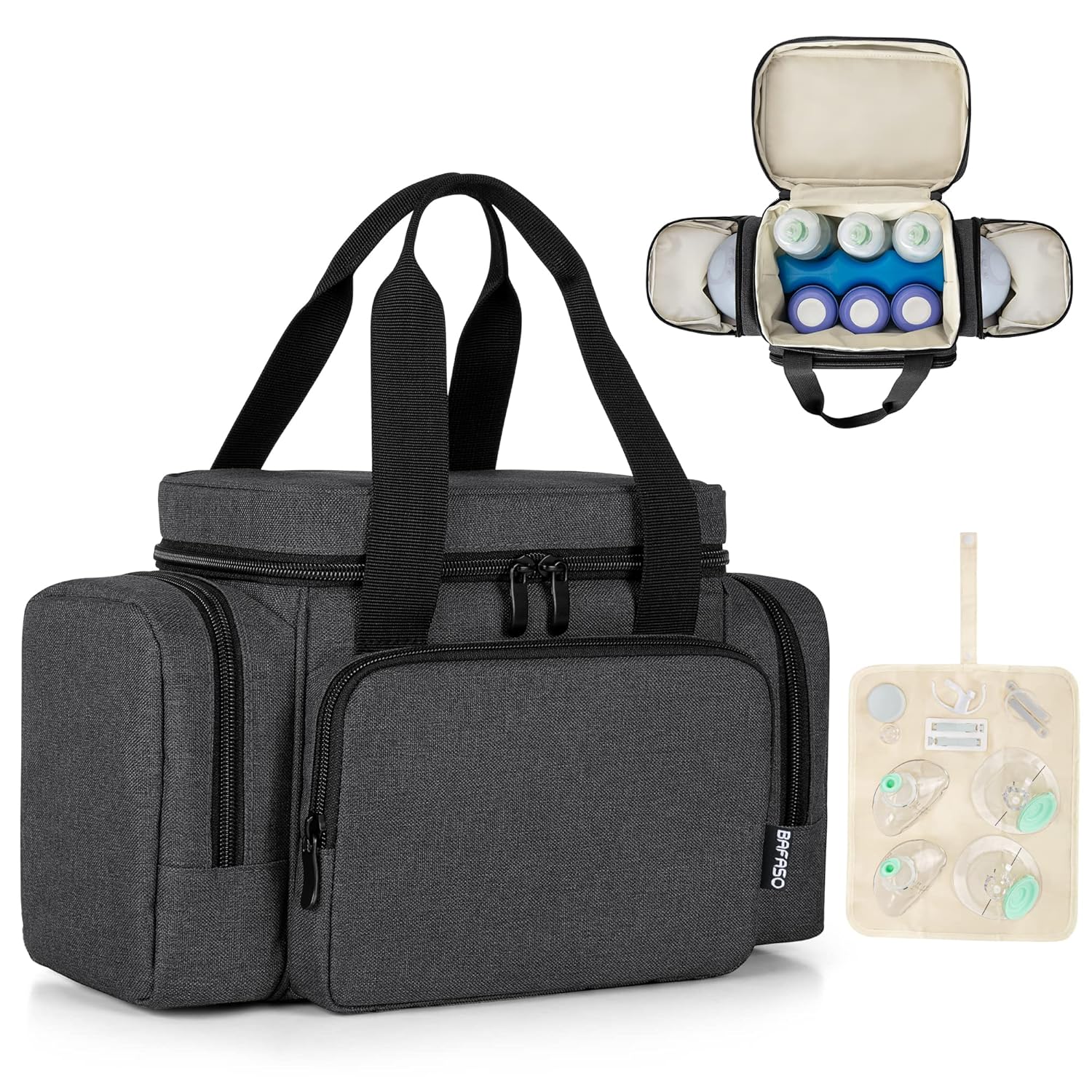 BAFASO Insulated Wearable Breast Pump Bag (with a