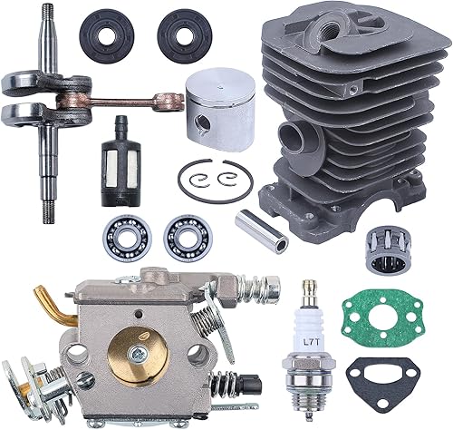 Kit de carburador de cilindro de cigüeñal de 1.496 in para Husqvarna 137 142 136 141 piezas de motosierra 530069940,530 02 97 94, 530029794,