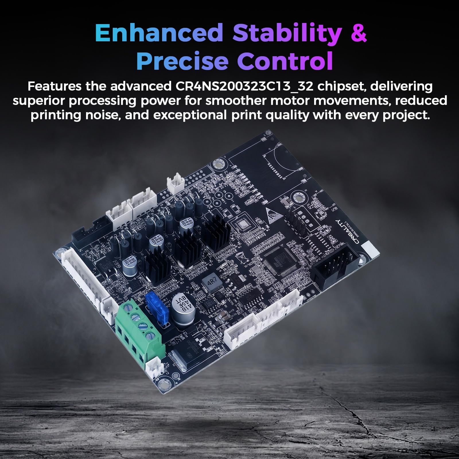 Creality Kit scheda madre ufficiale Ender 5 Max, scheda madre originale silenziosa a 32 bit con chip CR4NS200323C13_32, scheda di controllo di ricambio per stampante 3D Creality Ender 5 Max