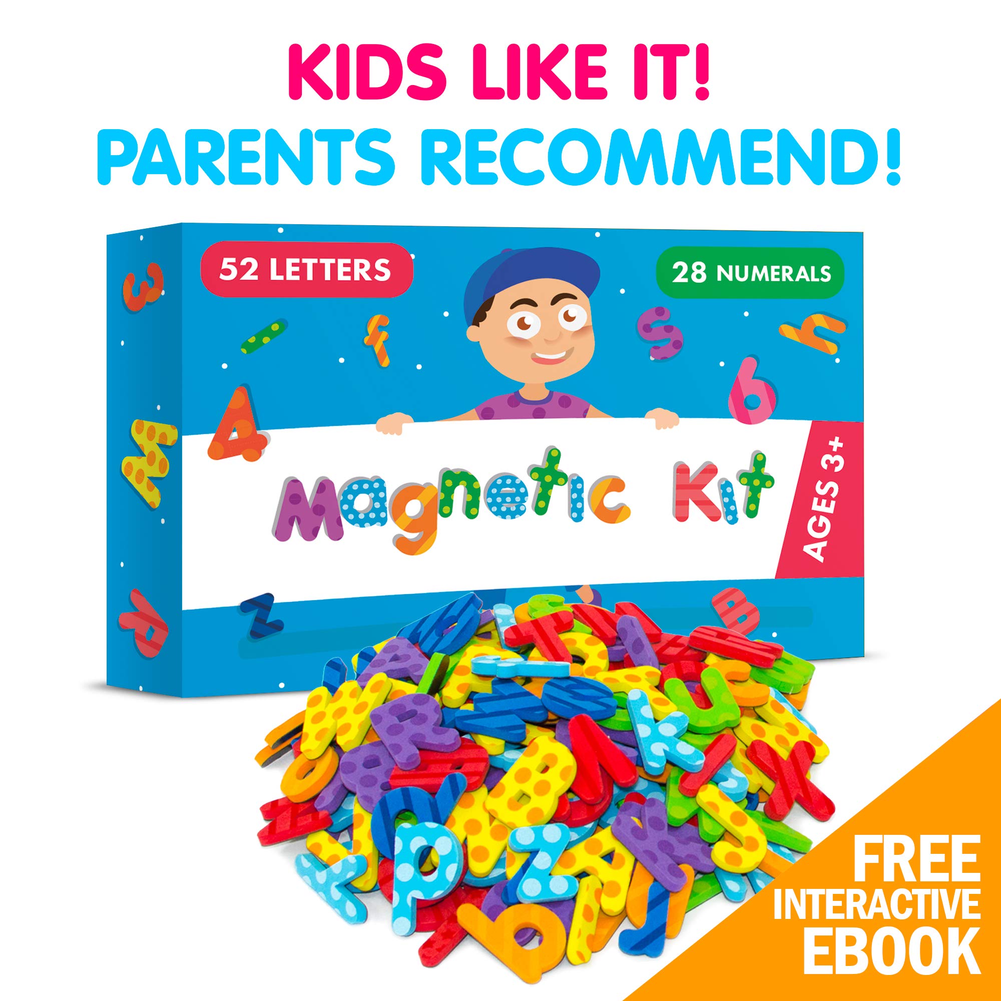 Letters and Numbers for Toddlers and Kids Premium Alphabet for Refrigerator