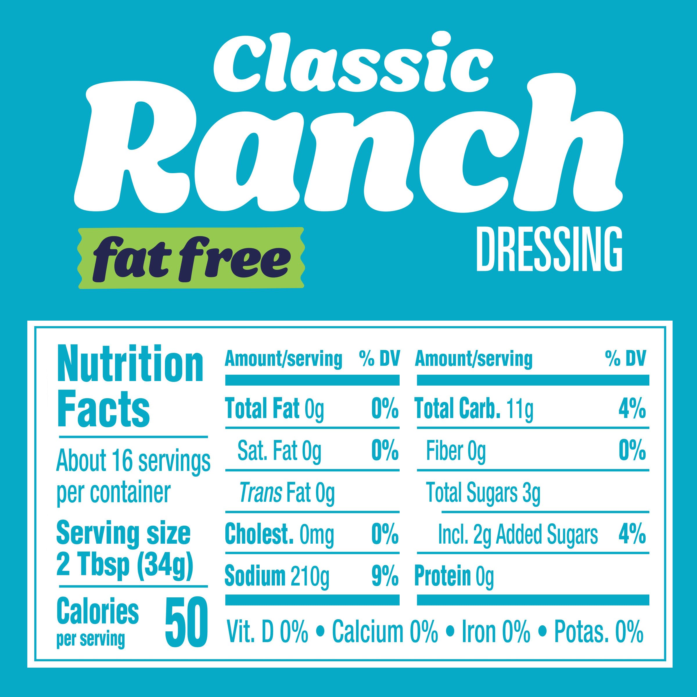 Amazon.com : Kraft Fat Free Classic Ranch Dressing (16 oz Bottle) : Grocery & Gourmet Food