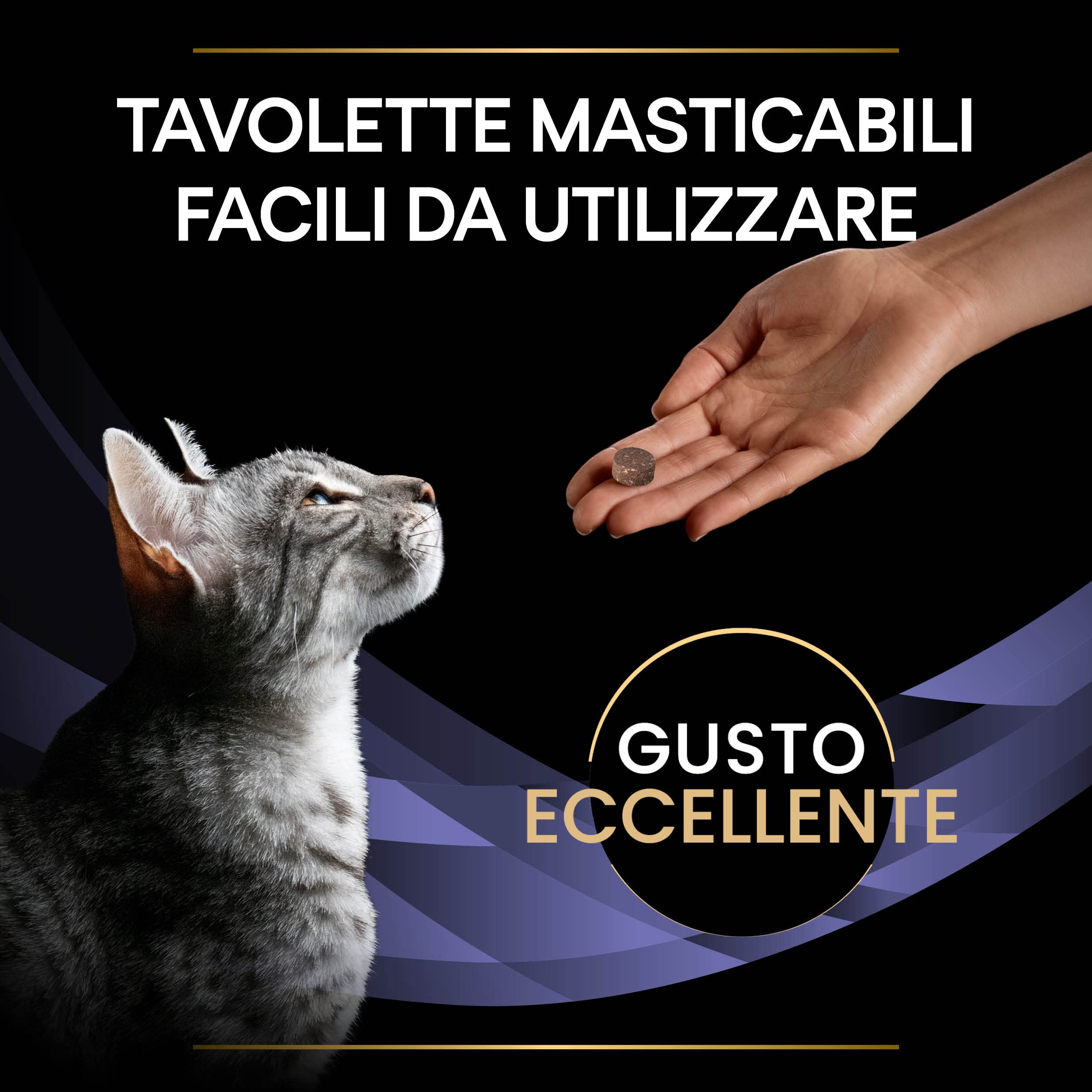 Pro Plan Forti Flora, mangime complementare per gatti per sostenere la salute intestinale, con probiotici, confezione da 4 (4 x 30 compresse masticabili)