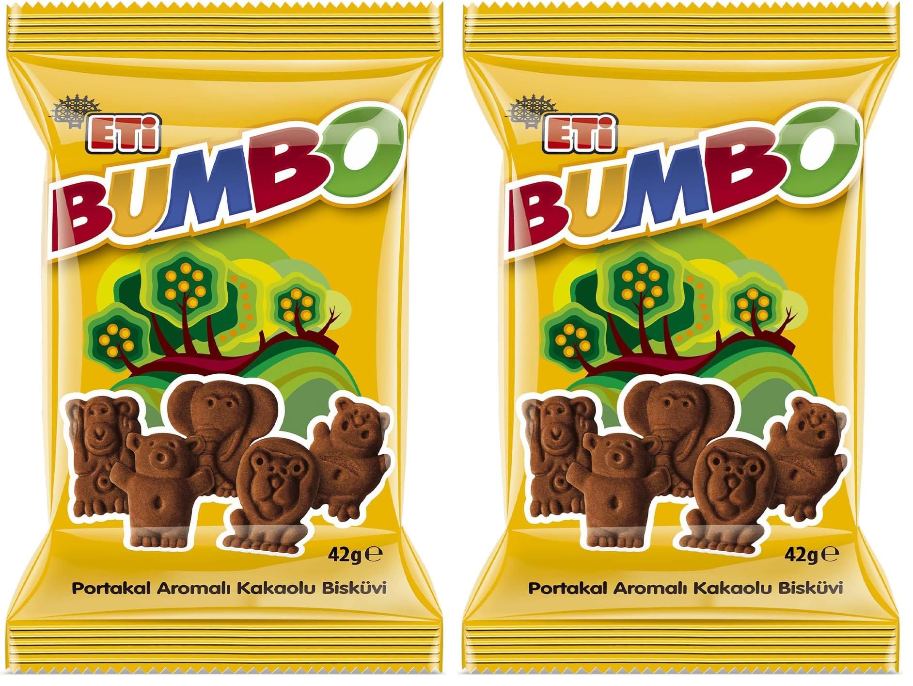 Eti Bumbo Portakal Aromalı Kakaolu Bisküvi 42 g x 24 Adet (2 paketi)