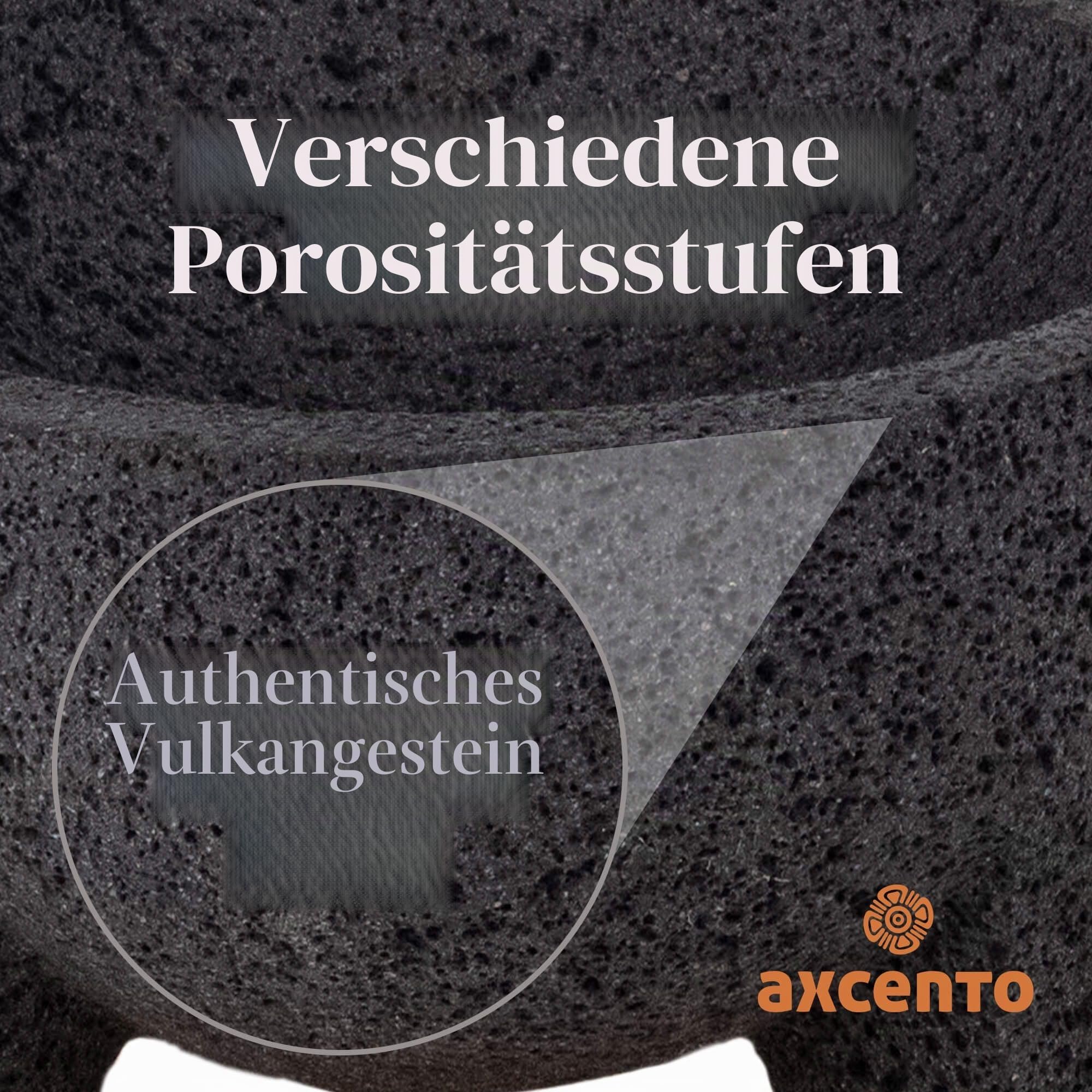 Traditionelles Molcajete Mexicano Vulkangestein Mörser und Stößel Set, handgefertigt aus authentischem Lavastein in Puebla Mexiko, Guacamole, Schüssel, Schneidebrett inklusive Molcajete Bowl de Piedra