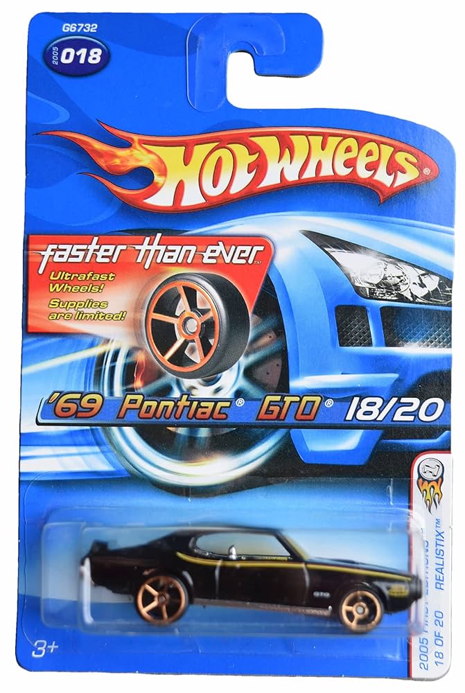 Hot Wheels S-TH '69 ポンティアック GTO Amazon.com: Hot Wheels '69 Pontiac GTO, Treasure Hunts 1/12