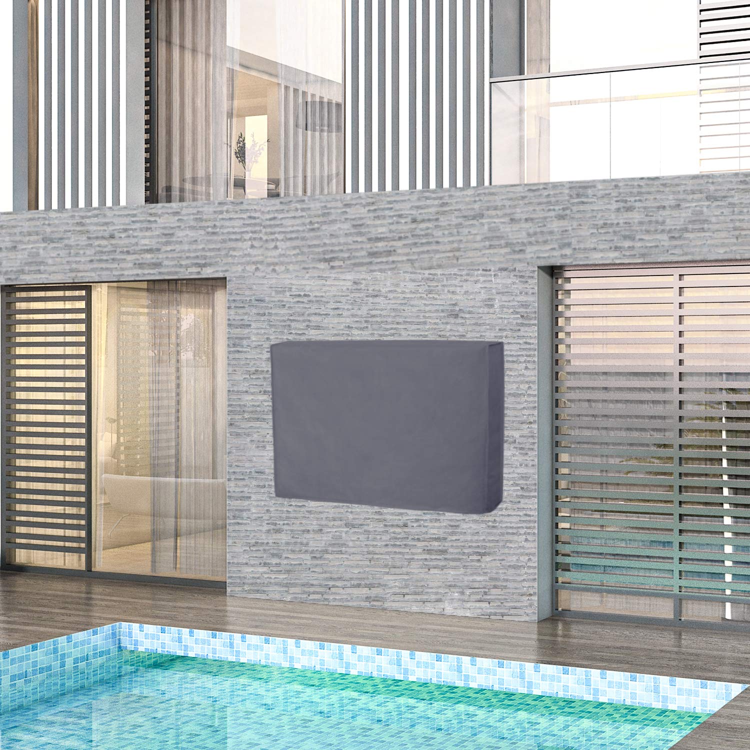 Copertura TV per esterni 52 inch Grigio scuro