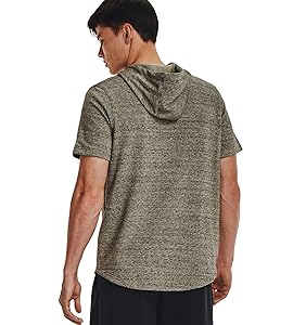Under Armour mens Rival Terry Short-sleeve Hoodie
