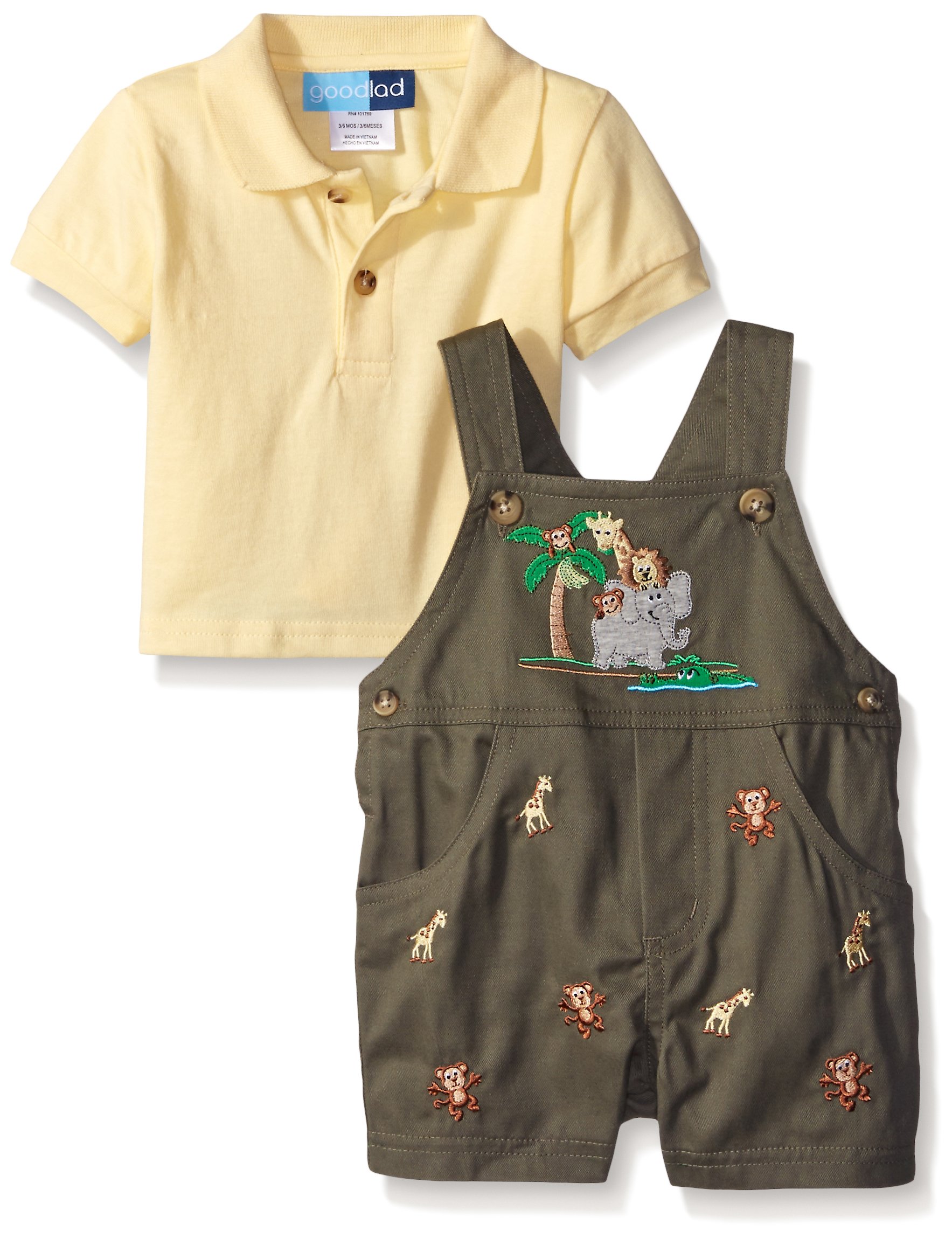 Baby Goodlad Boys' Shortall with Jungle Applique