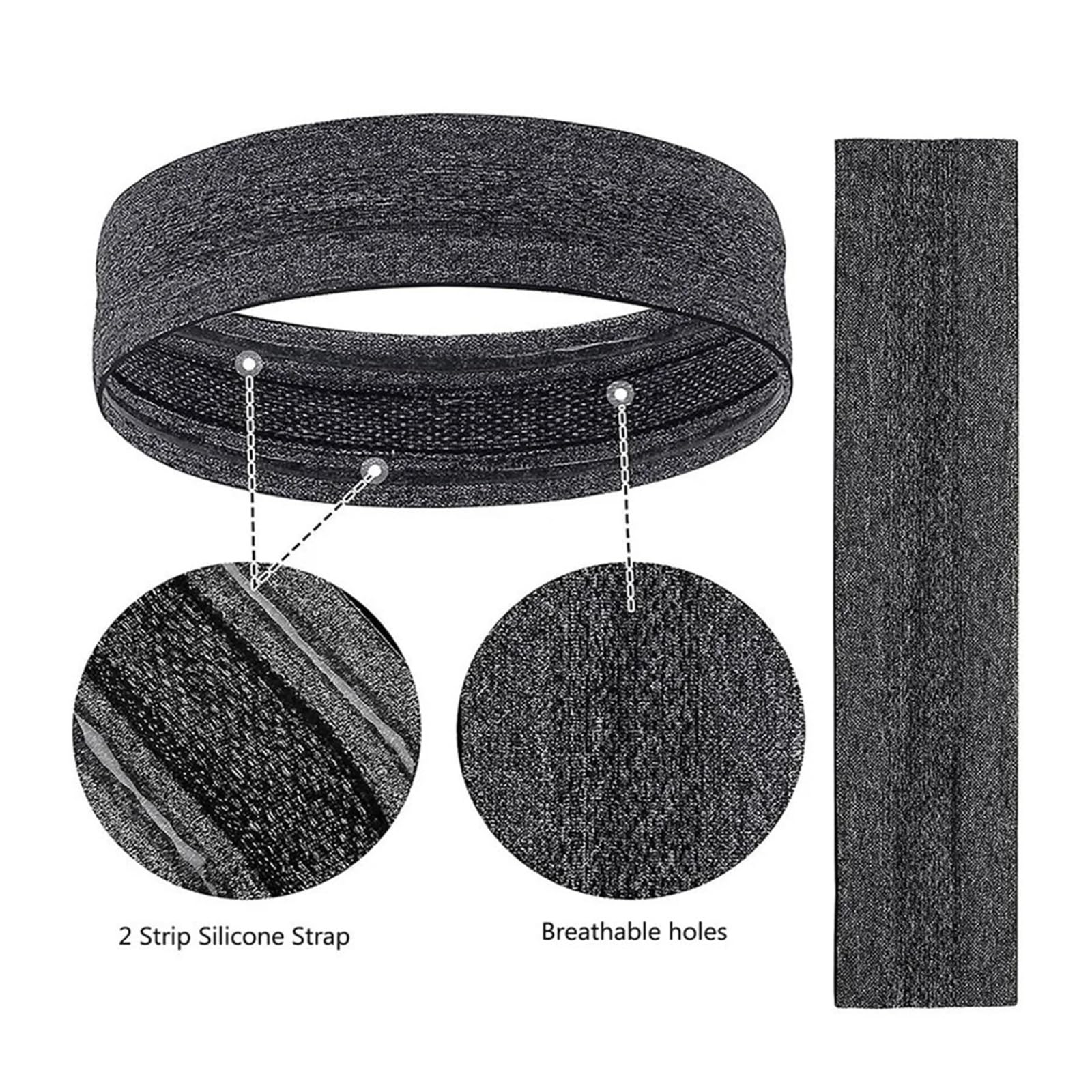 Fascia sportiva estiva alla moda for uomo, in silicone antiscivolo, che assorbe il sudore