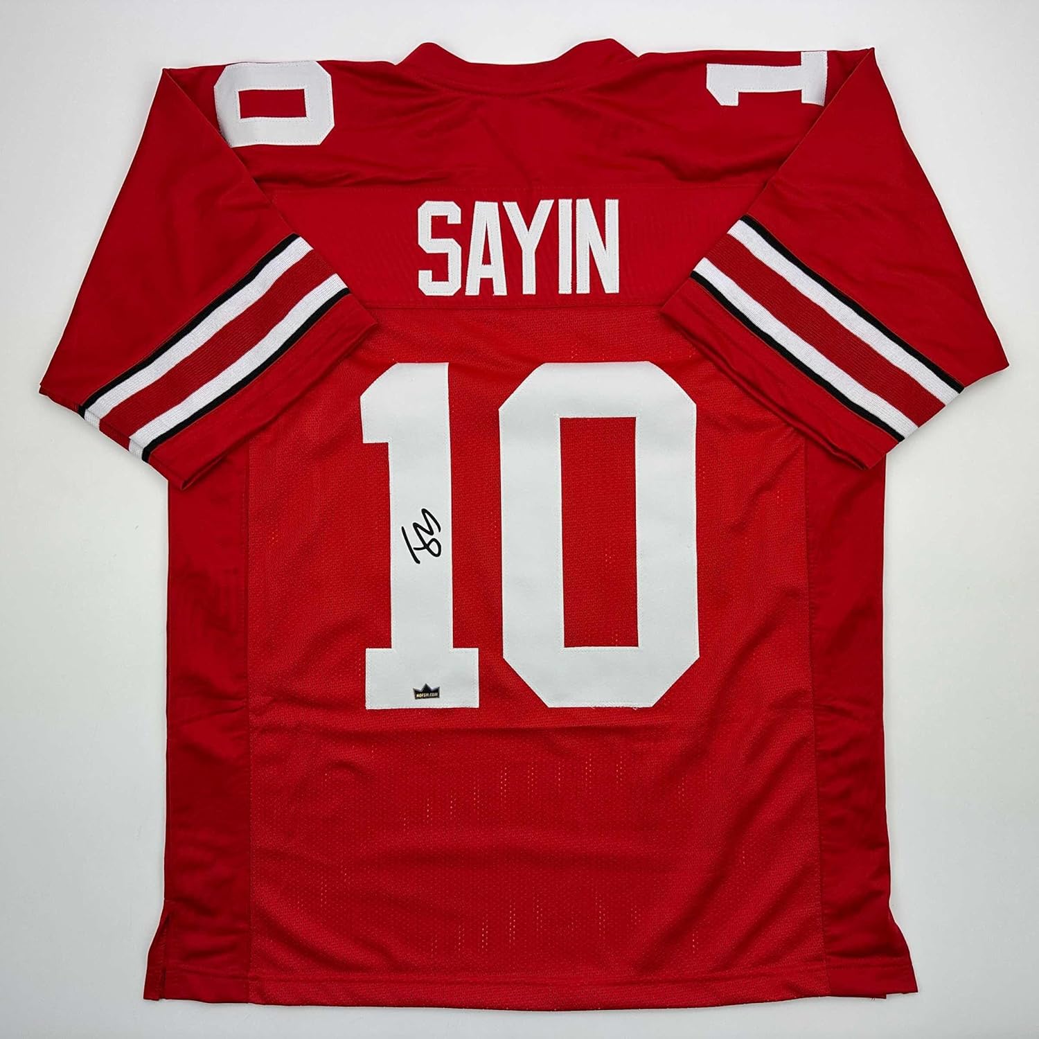 Facsimile Autographed Julian Sayin Ohio State Red Reprint Laser Auto College Football Jersey Size Men's XL